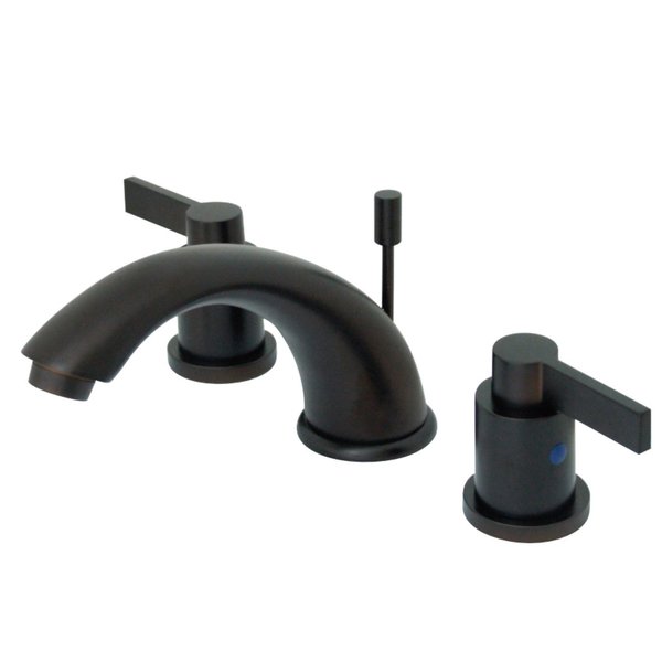 Kingston Brass KB8965NDL 8" Widespread Bathroom Faucet, Oil Rubbed Bronze KB8965NDL